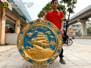 ma dong thuyen buom ma vang 24k 90cm n