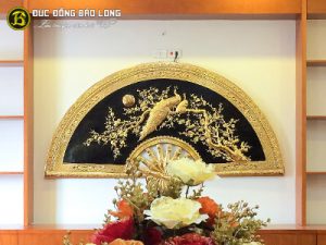 tranh quat cong mai bang dong 2m15 ma vang 2