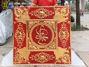 tranh chu loc bang dong kho vuong 1m27 ma vang 2