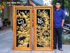 tranh chu tai loc bang dong 1m55 69cm ma vang dat bac 2